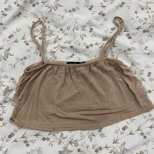 Tan crop top